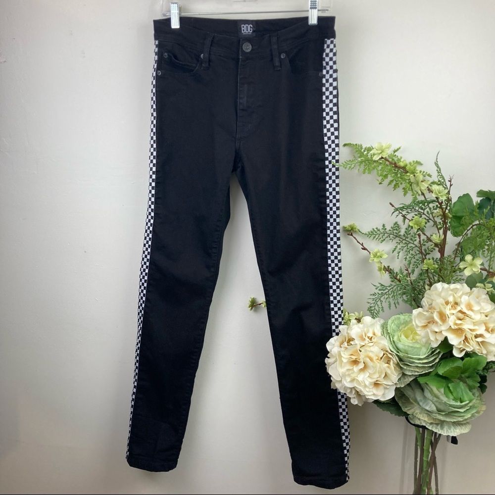 BDG jeans | size 31 | black white | checkered | punk ska